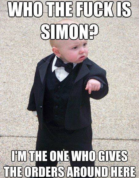 Baby Godfather Meme Simon Says