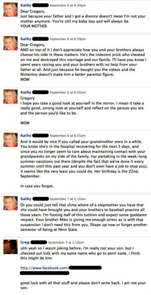 Awkward Facebook Interactions Crazy Facebook Mom