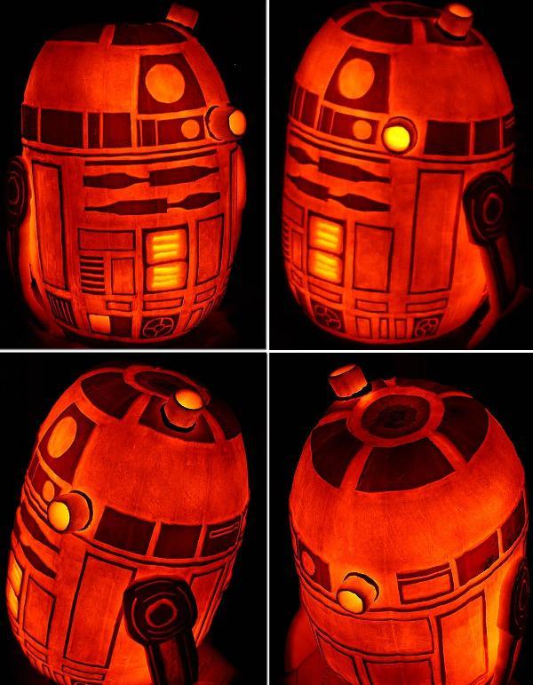 R2D2 Star Wars Jack o Lantern Photo
