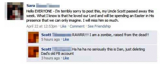 Funniest Facebook Statuses Ever Raising The Dead