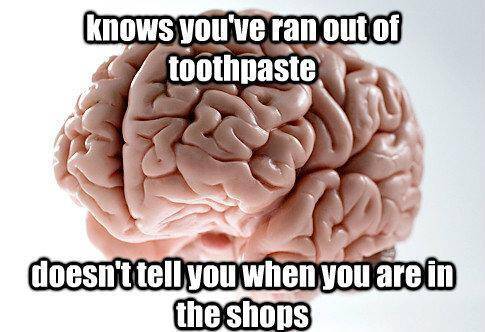 Brain Meme And Toothpaste