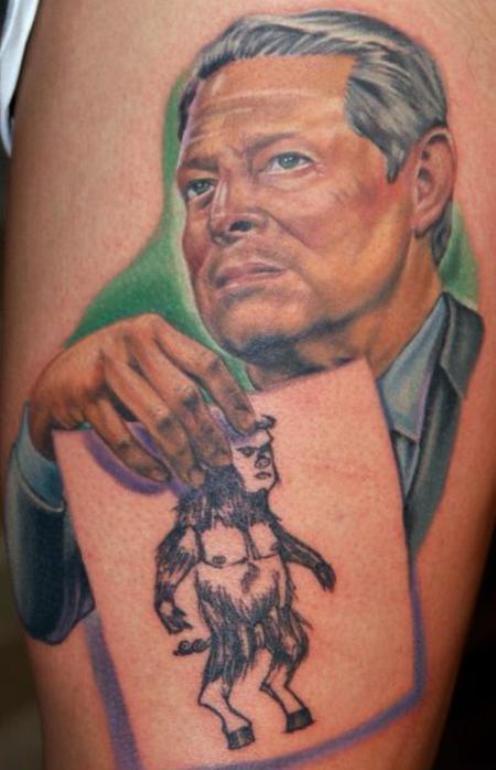 Worst Tattoo Ever Al Gore And Manbearpig