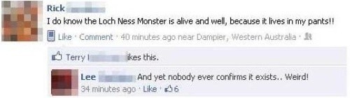 Facebook Lock Ness Monster