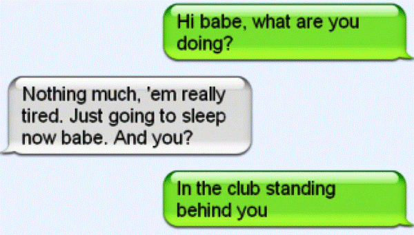 iPhone Text Fail At The Club