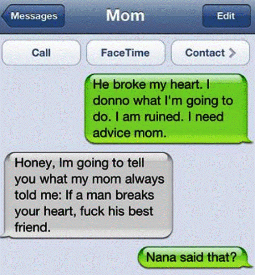 WTF iPhone Text Dirty Grandma