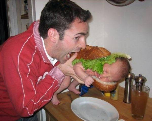 Terrible Parents Hamburger Baby