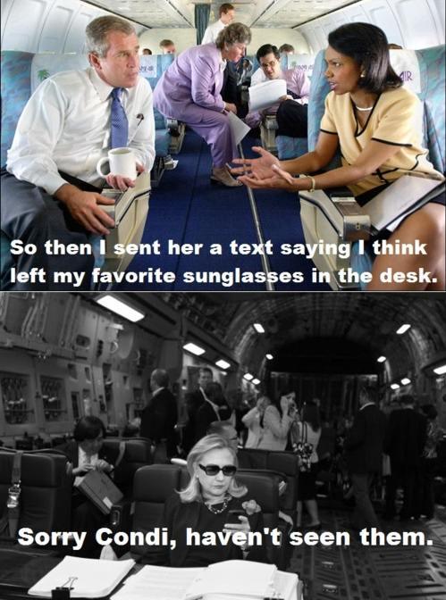 Hillary Clinton Meme Condi Rice