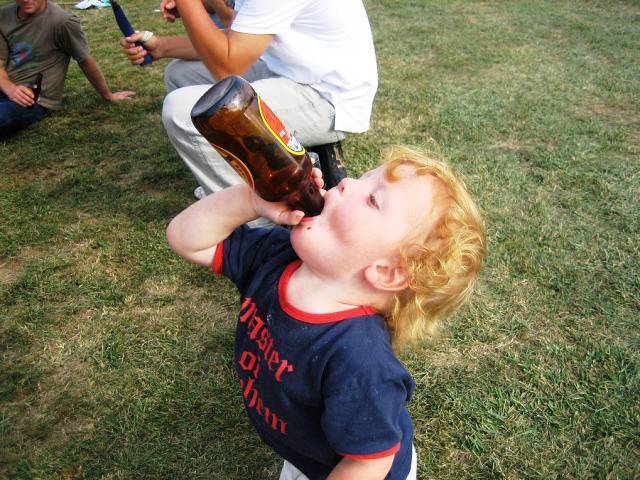How Not To Raise Children Kid Drinks Beer