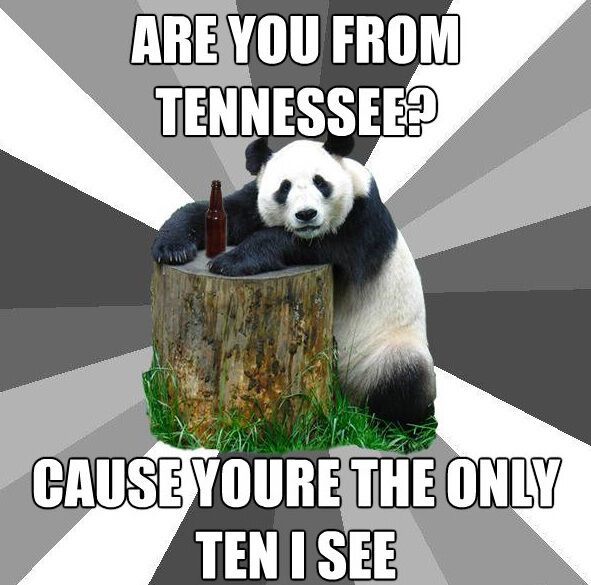 Are You From Tennessee Pickup Line Panda Memes