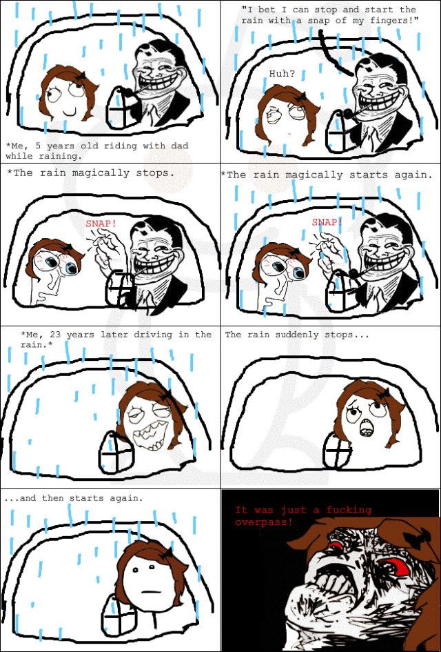 Troll Dad Does Rain Magic Comic