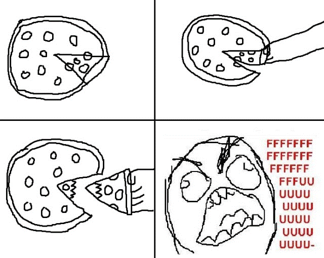 Rage Comics Pizza Rage