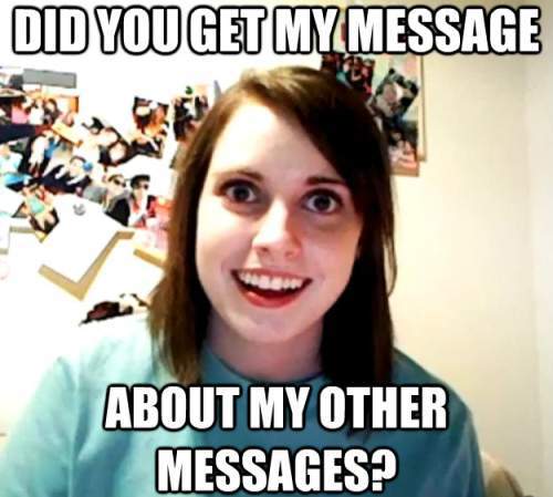 Text Messaging With An Overly Attached Girlfriend