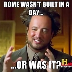 Aliens Man Meme Rome