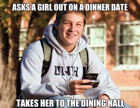 Asks A Girl Out To The Dining Hall