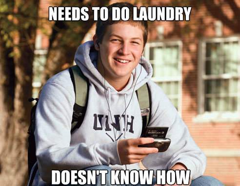 College Freshman Doesn't Know How To Do Laundry