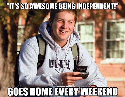 College Freshman Meme Independent