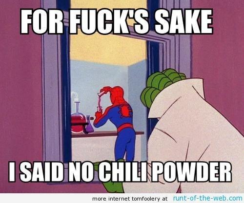 Spider-Man Meme Chili Powder