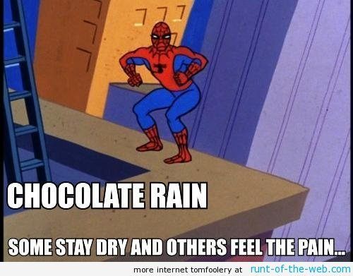 Spider-Man Meme Chocolate rain