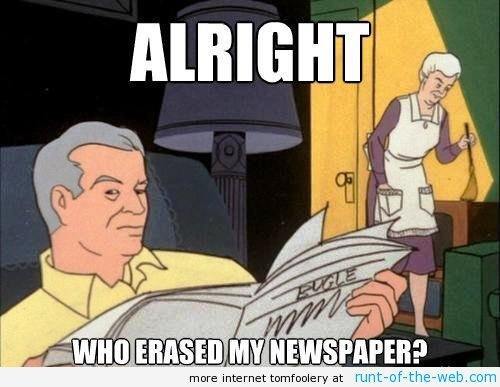 Spider-Man Meme Erased Newspaper