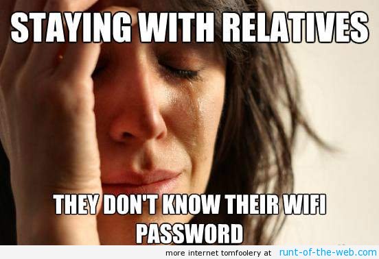 Don't Know Their Wifi Password