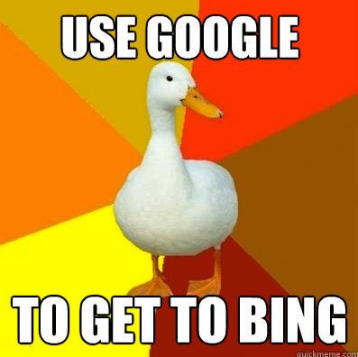 Tech Impaired Duck Meme Google