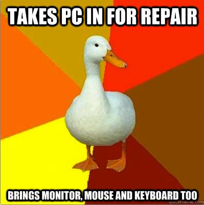 Tech Impaired Duck Meme Repair