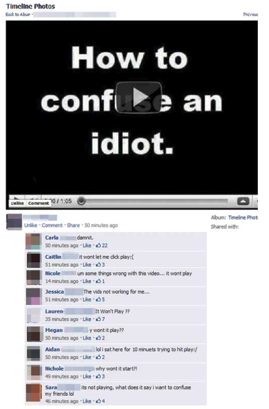 How To Confuse An Idiot Facebook