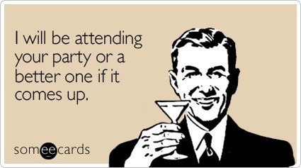 Someecards Party Attendance