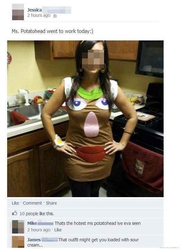 Awkward Facebook Picture Comment