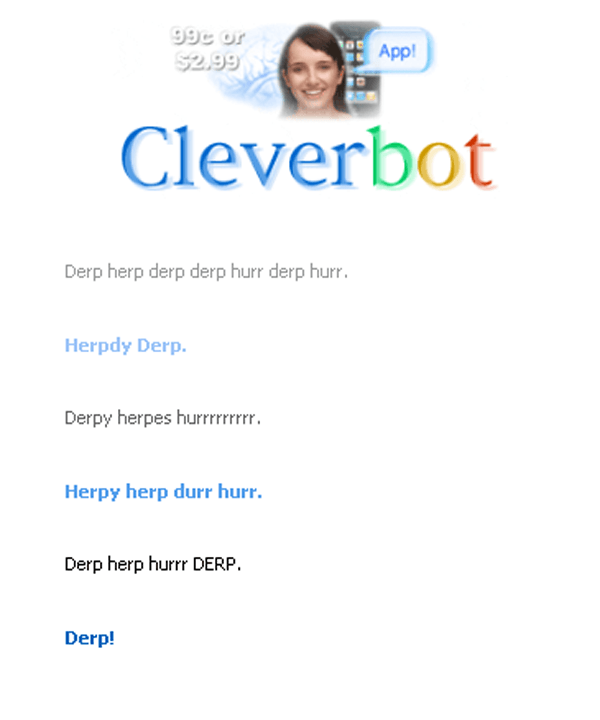 Best Of Cleverbot derpbot