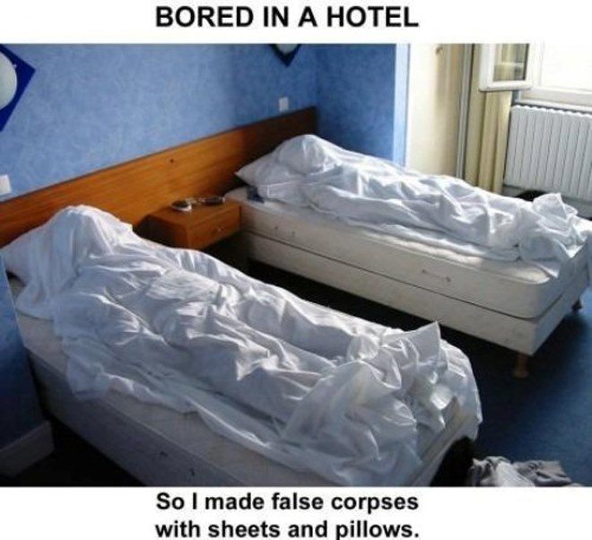 Haunted Hotel Bed Prank