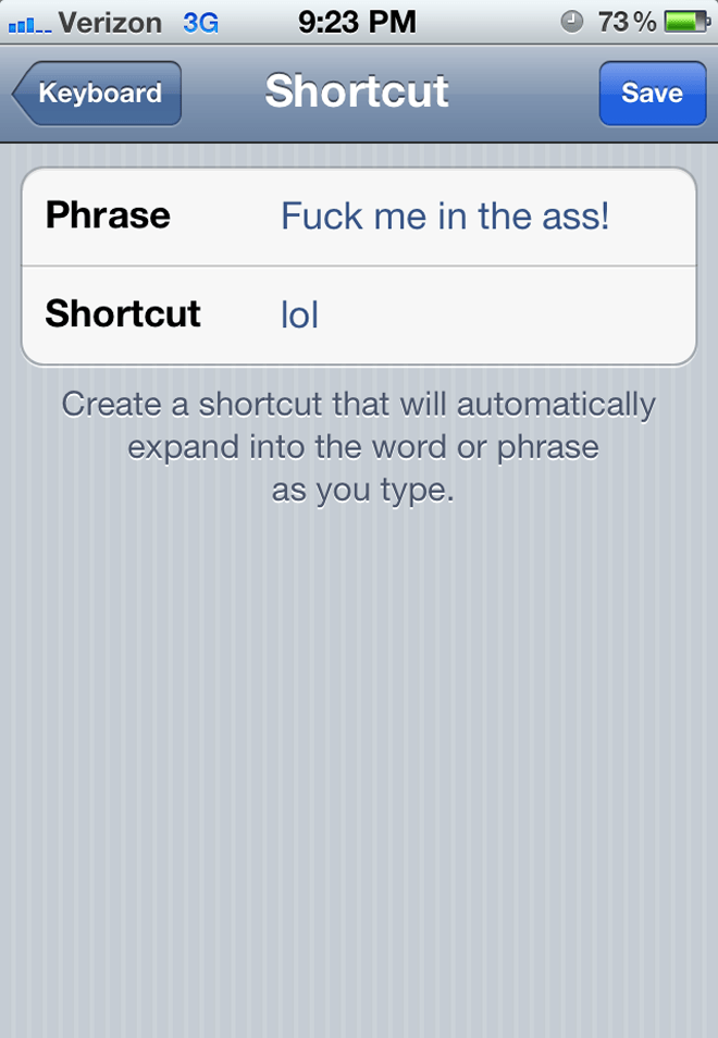 Phone Shortcut Prank