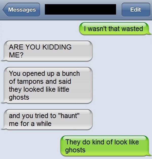 Tampon Ghost Text