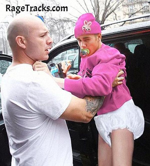 Bieber In A Diaper