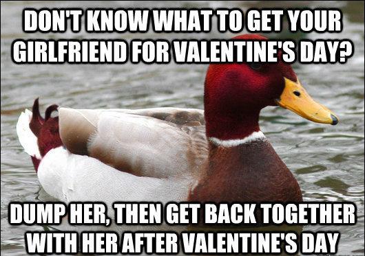 Malicious Advice Mallard Valentines Day