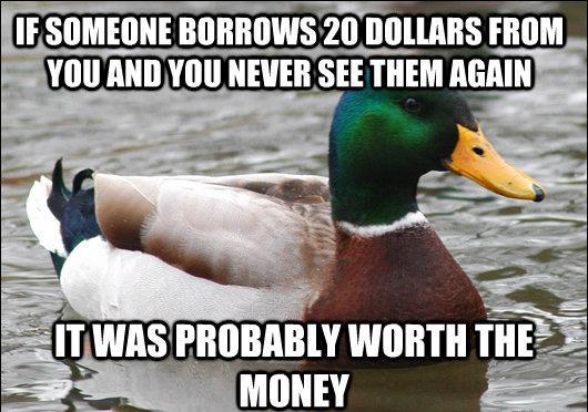 Advice Mallard On Lending Friends Money