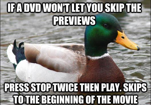 How To Skip DVD Previews