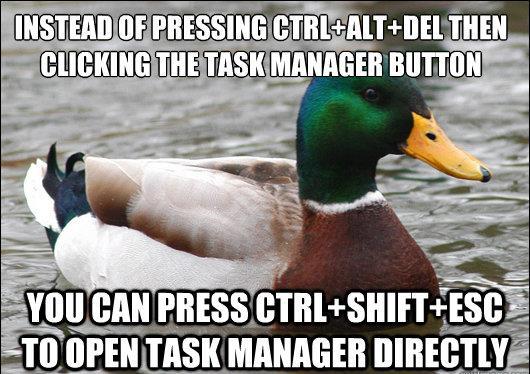 Get To Task Manager Directly