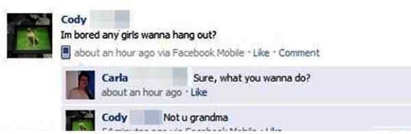 Grandma Facebook Flirting