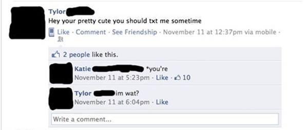 Grammar Is Important When You're Flirting