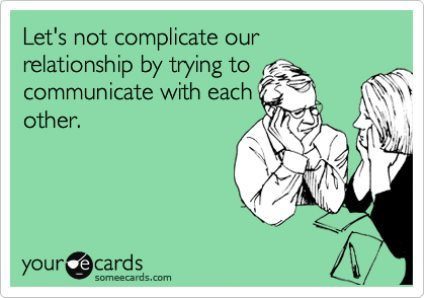 Let's Not Complicate Our Relationship Ecard