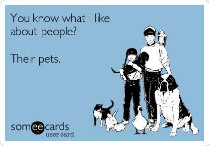 I Like People's Pets Ecard