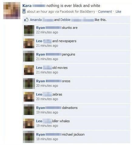 Facebook Comments Black and White
