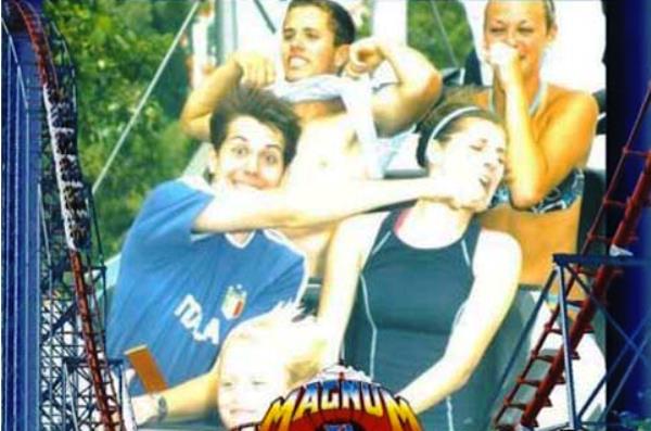 Funny Roller Coaster Photo Punch