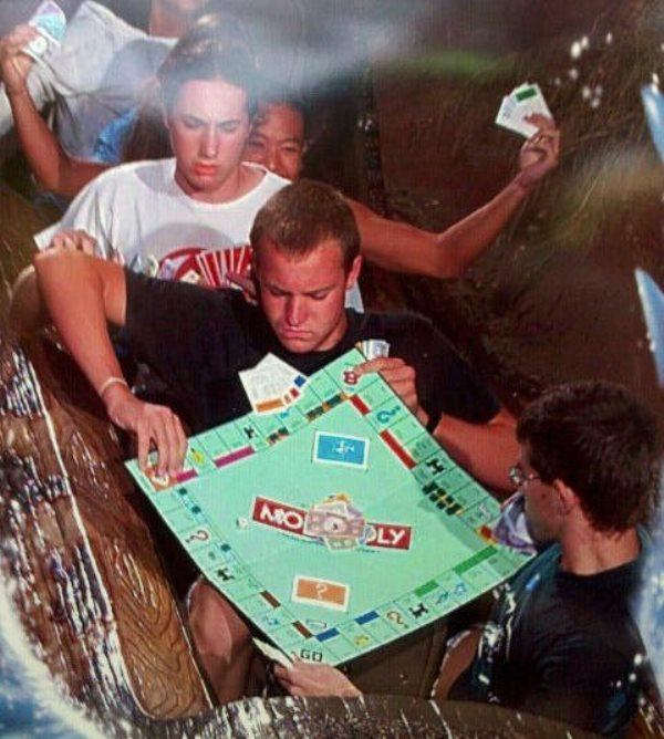 Playing Monopoly On A Theme Park Ride