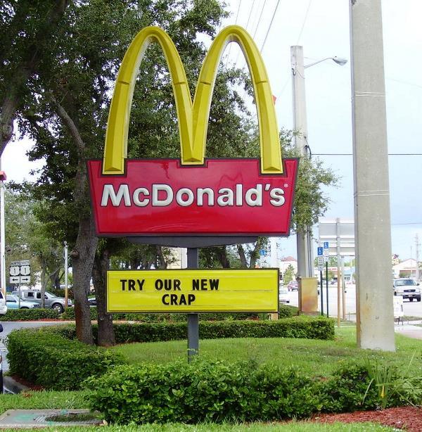 Funny McDonalds Sign