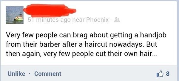 Ridiculous Facebook Posts Barber