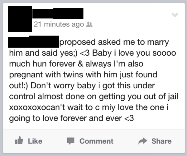 Ridiculous Facebook Posts True Love