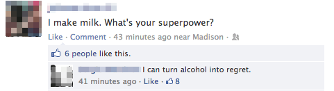 Ridiculous Facebook Posts Superpower
