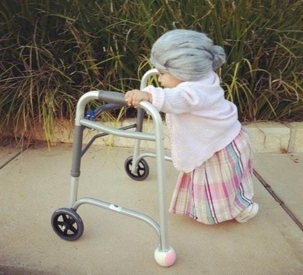 Best Halloween Costumes Baby As Old Lady